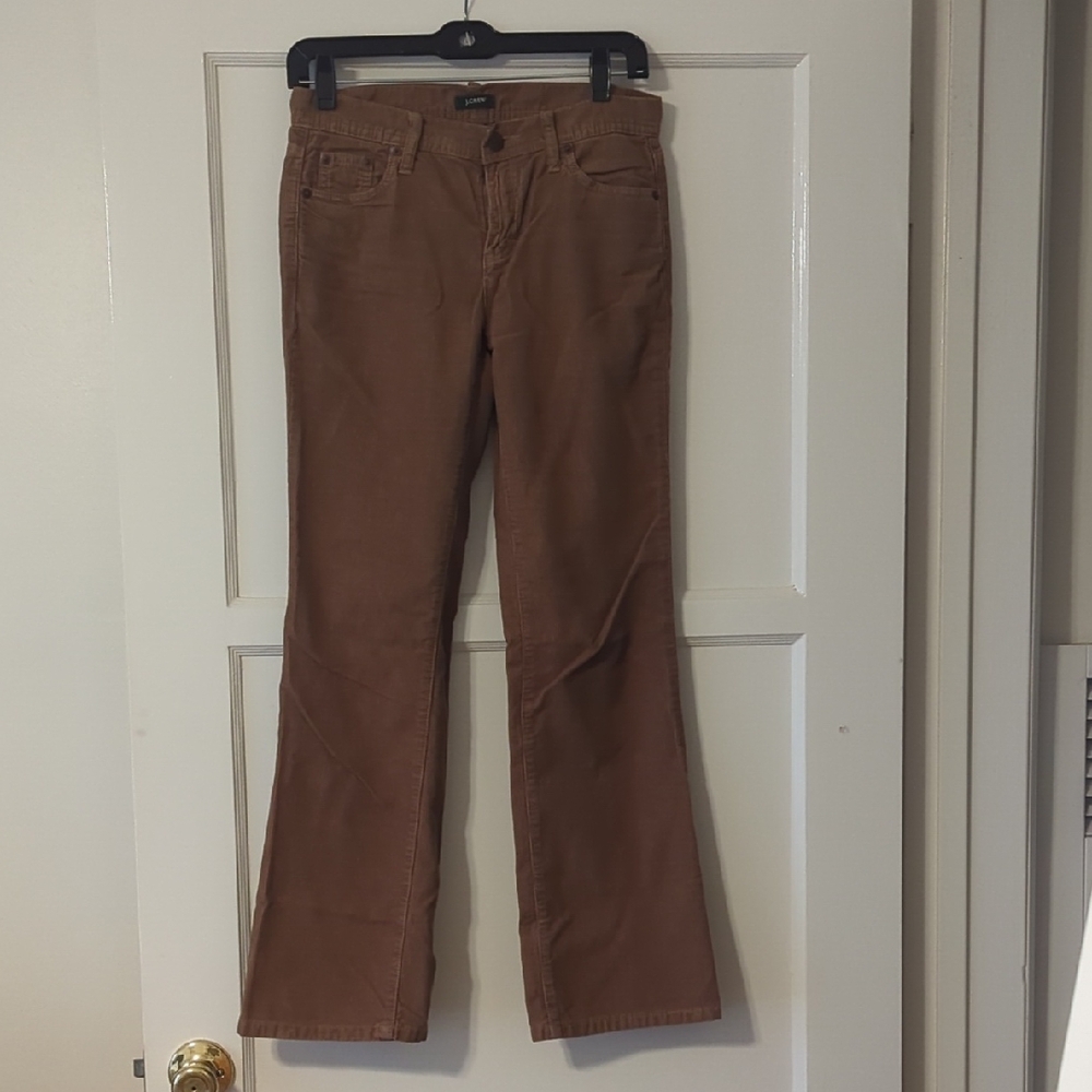 J. Crew Brown 100% Cotton Corduroy Trousers